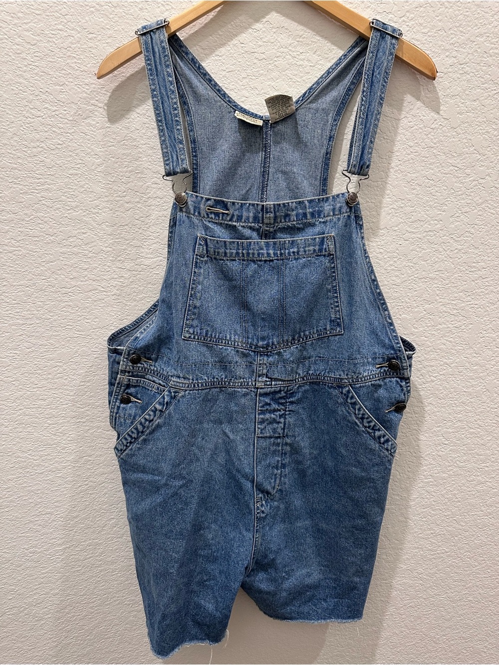 St. John's Bay Blue Denim Short Overalls
